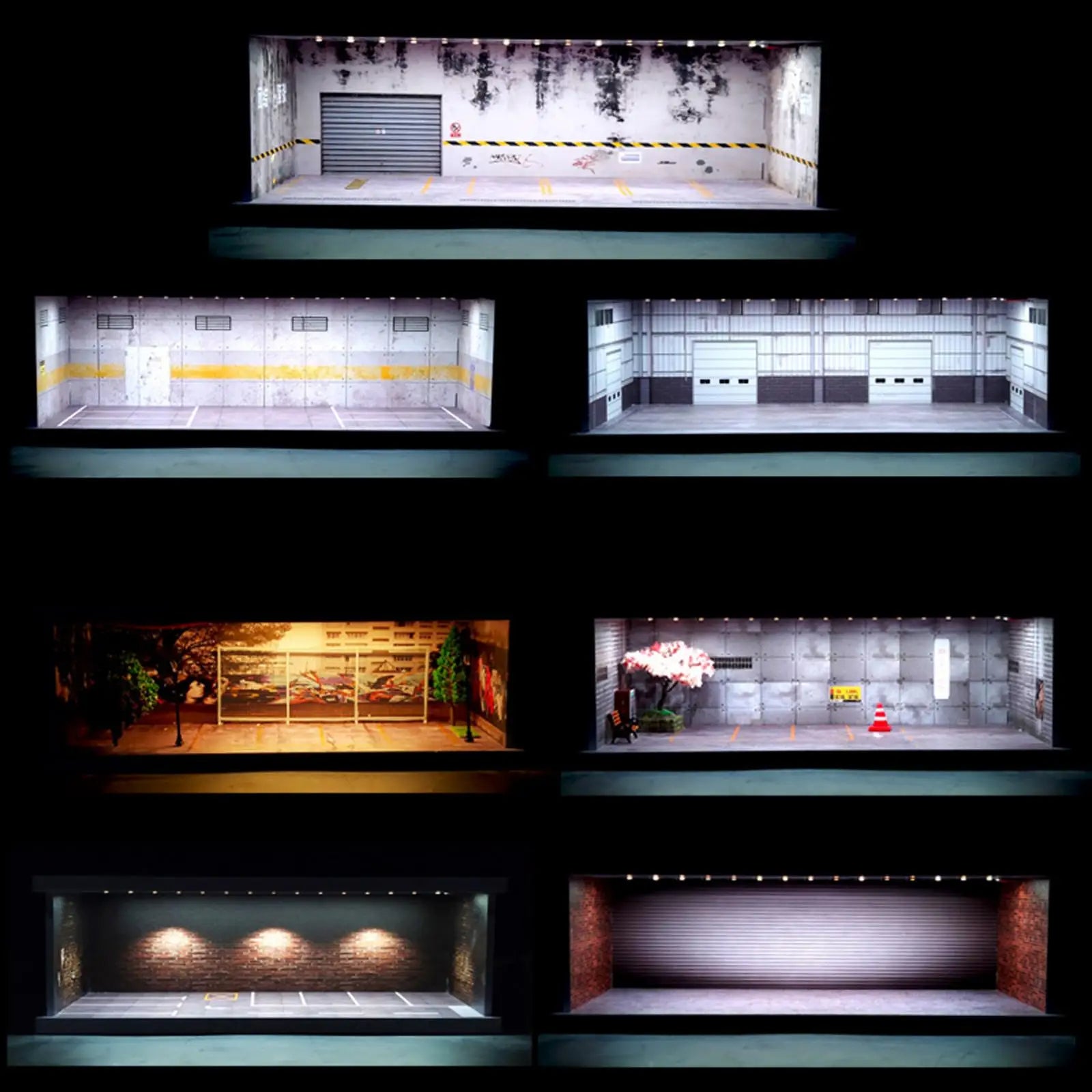 Model Cars Display Case Garage